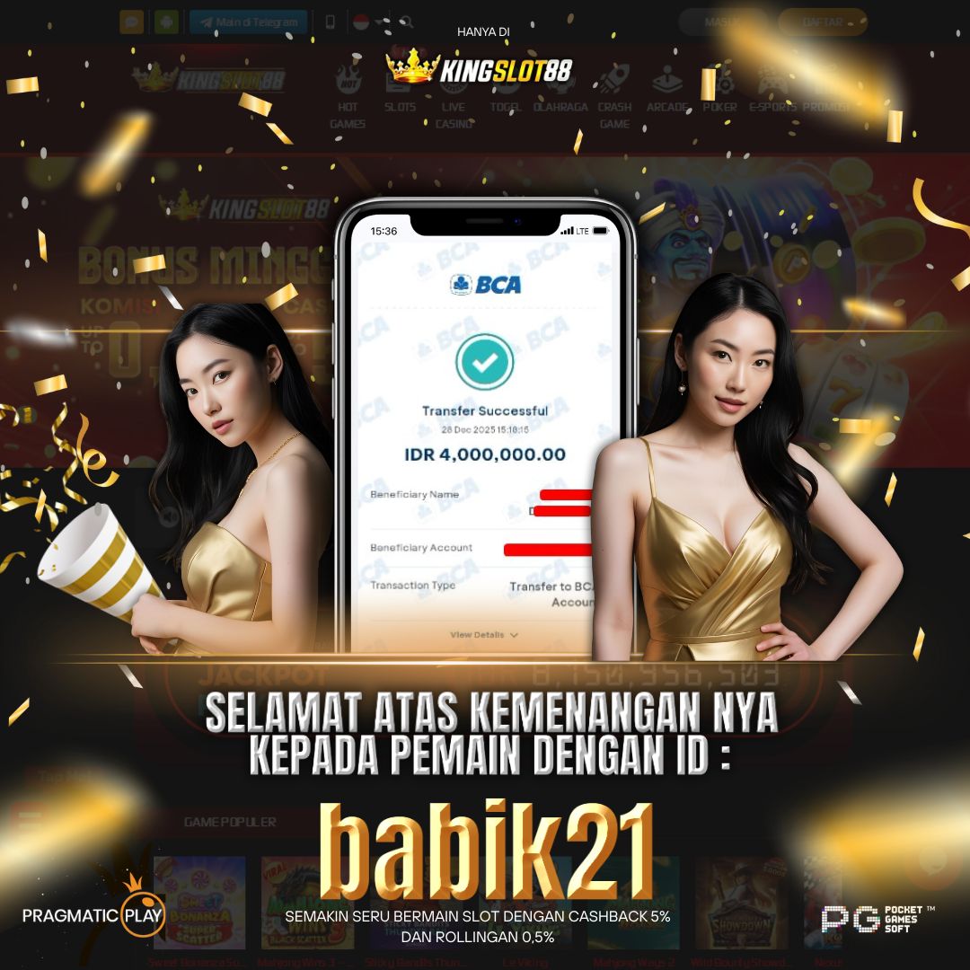 SELAMAT ATAS KEMENANGANNYA UNTUK ID :babik21